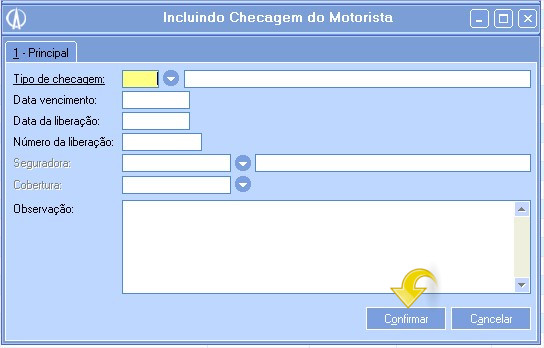Incluindo Checagem Do Motorista