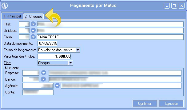 Pagamento por Mútuo