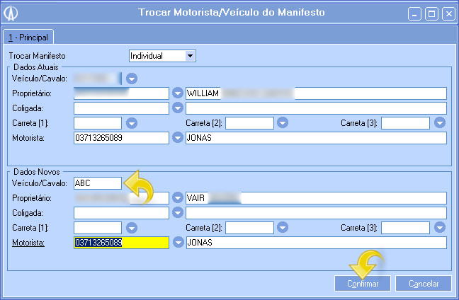 Alterando placa