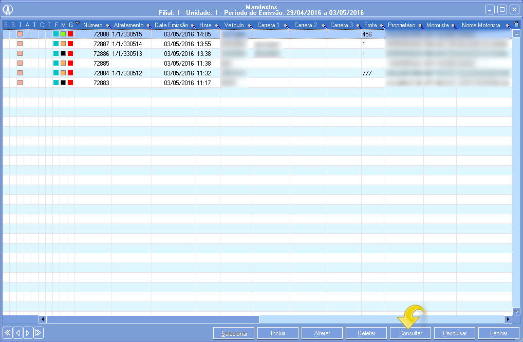 Verificando a troca no MDF-e