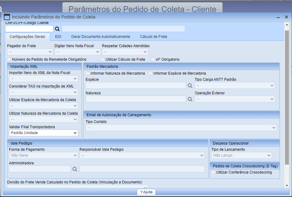 Manual Pedido de Coleta | Praxio - AvaWiki